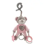 BABY MIX MEDVĚD Plyšová hračka s vibrací, šedá, velikost