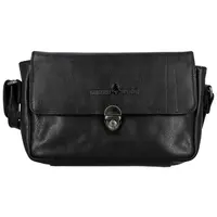Dámska kožená crossbody kabelka čierna - Greenwood Lusine