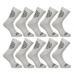 Styx 10PACK ponožky vysoké šedé (10HV1062) L