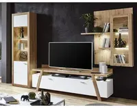 Obývací stěna Selma, dub artisan/bílá