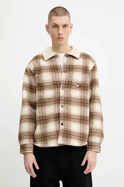 Košilová bunda Tommy Jeans