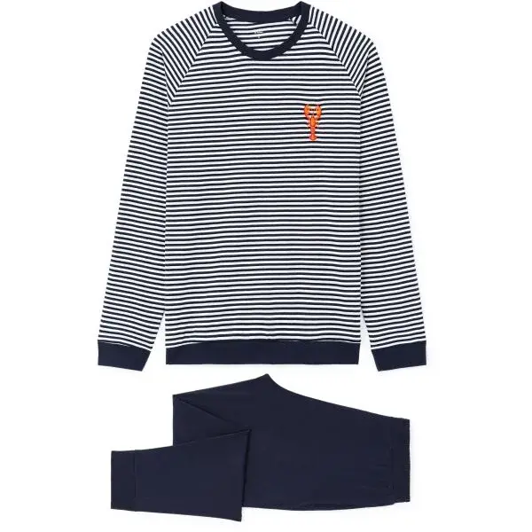 CELIO XJIPYHOM Pánske pyžamo, tmavo modrá, veľkosť