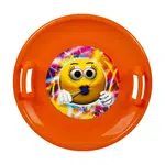 Talíř na sníh STT oranžová emoji girl
