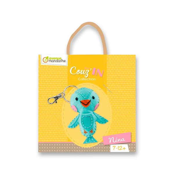 Kreativní sada Avenue Mandarine Přívěšek k ušití - ptáček Nina