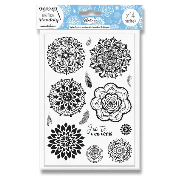 Razítka Aladine StampoArt - Mandaly, 14 ks