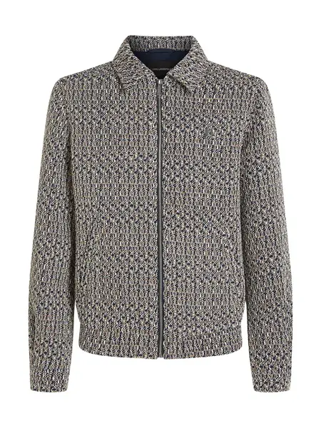 Karl Lagerfeld Prechodná bunda  námornícka modrá / kapučíno / biela