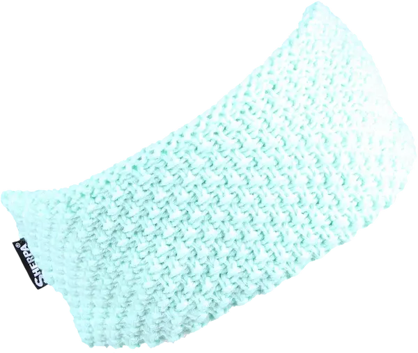 Unisex pletená čelenka sherpa laura tyrkysová uni