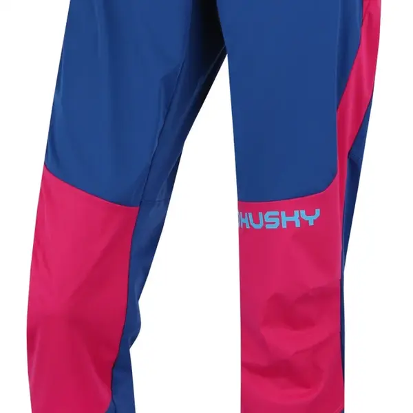 Husky Kala L XS, pink/blue Dámské softshellové kalhoty
