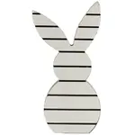 Velikonoční dřevěný králík WHITE BUNNY 14 cm bílý