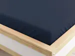 Napínacia plachta z mikrovlákna tmavo modrá 160 x 200 cm