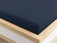 Napínacia plachta z mikrovlákna tmavo modrá 160 x 200 cm
