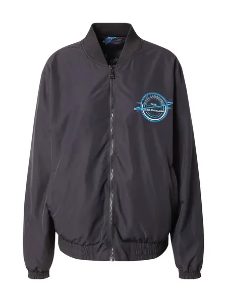 Karl Lagerfeld Prechodná bunda  námornícka modrá / azúrová / svetlomodrá / čierna