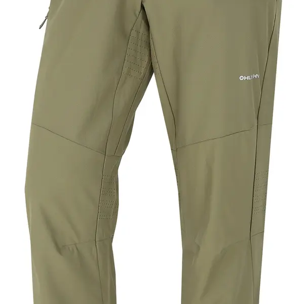 Husky Speedy Long M M, tm. khaki Pánské outdoorové kalhoty