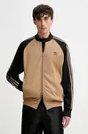 Mikina adidas Originals Sst Tt pánská, zelená barva, vzorovaná, JY1292
