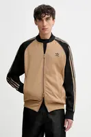 Mikina adidas Originals Sst Tt pánská, zelená barva, vzorovaná, JY1292