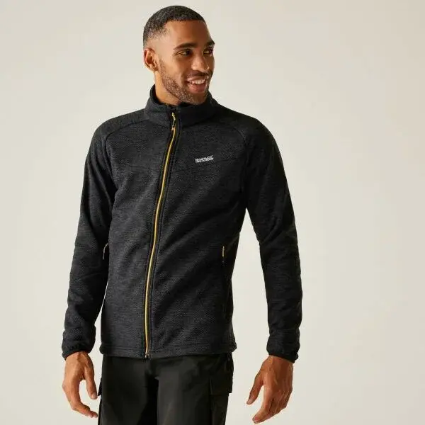 REGATTA OUTDOORS RIVAKE Pánská mikina, černá, velikost