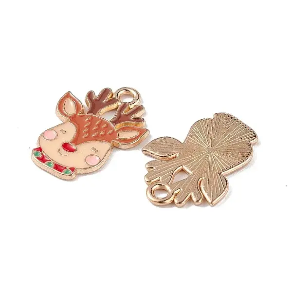 Christmas Alloy Enamel Pendants