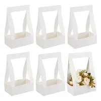 Transparent Rectangle Paper Bouquet Packaging Bags