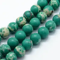 Synthetic Imperial Jasper Beads Strands