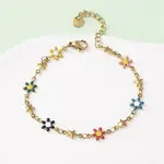 Flower & Star 304 Stainless Steel Link Bracelets for Women