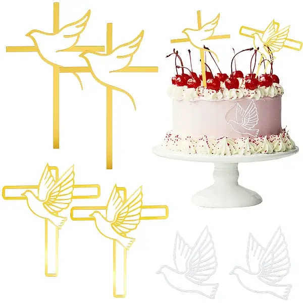 Acrylic Mirror Cake Toppers