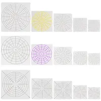 Mandala Style PET Plastic Hollow Out Drawing Painting Stencils Templates