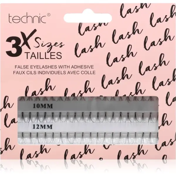 Technic Cosmetics Individual False Eyelashes trsové nalepovacie mihalnice 60 ks