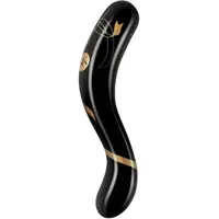 Secret Kisses Skleněné dildo Handblow Duo Ended 17 cm