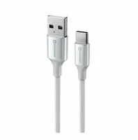 Swissten Textile II USB/USB-C, 1,5m bílá