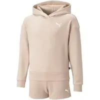 Puma LOUNGEWEAR SHORT SUIT G Dievčenská tepláková súprava, ružová, veľkosť