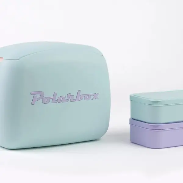 Chladicí box POP Summer style, 6 l, nebesky modrá/fialová - Polarbox