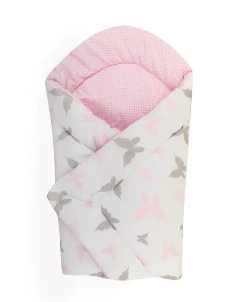 Bomimi Rychlozavinovačka soft oboustranná motýlci, růžová