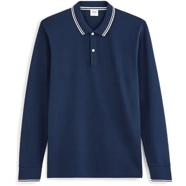 CELIO DECOLML Pánské polotričko, tmavě modrá, velikost