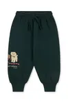 Dětské tepláky Konges Sløjd DOGGY SWEAT PANTS OCS zelená barva, KS105168