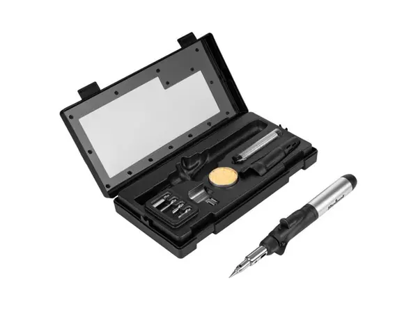 Pájka plynová REBEL LUT0044 sada - rozbaleno - roztržený obal