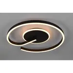 Reality Strop. LED svietidlo Calle 21W 2600lm 2300+3000+4000K mat čierna pr.50cm