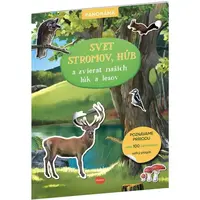 ELLA & MAX SVET STROMOV, HÚB A ZVIERAT NAŠICH LÚK A LESOV Knižka s plagátom a nálepkami, mix, veľkosť