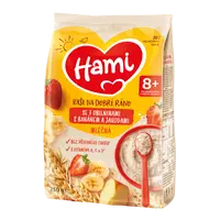 Hami Mléčná kaše na dobré ráno se 7 obilninami, banánem a jahodami 210 g