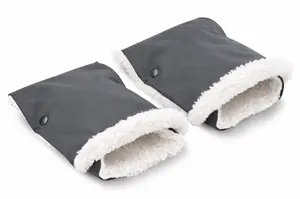 SENSILLO Rukávníky ke kočárku - šedé