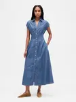 GAP Denim Midi Dress with Pockets - Ladies