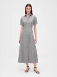 GAP Shirt poplin midi dress - Women's