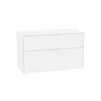 Roca Optica kúpeľňová skrinka bez umývadla 98,5x58x45,5 cm biela matná mat OPTDESK1002ZBM