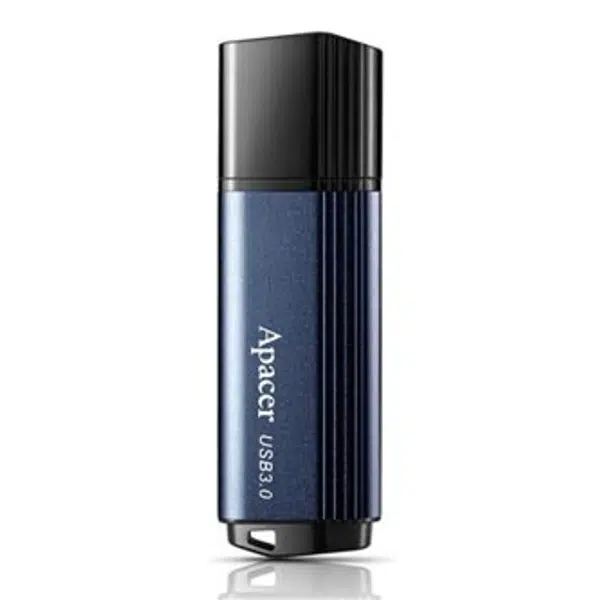 Apacer USB flash disk, USB 3.0, 128GB, AH553, modrý, AP128GAH553U-1, USB A, s krytkou