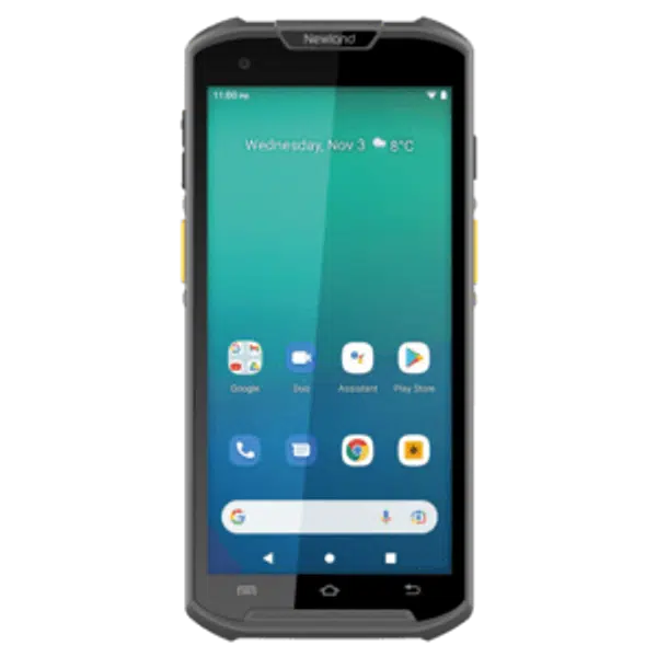 Newland MT93 Pro UHF, 2D, 14 cm (5.5''), GPS, Gun, RFID, USB-C, BT, Wi-Fi, Android, kit, RB