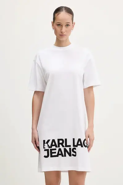 Bavlněné šaty Karl Lagerfeld Jeans