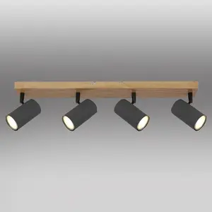 Stropné bodové svietidlo 57911-4G grafit LS4