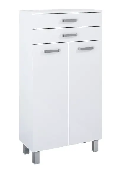 Vysoká koupelnová komoda Uno 60 bílý