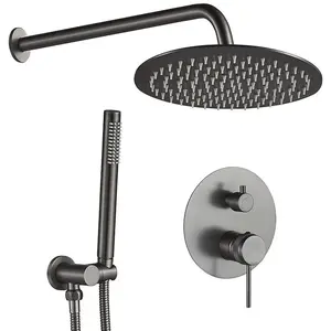 Sprchový set podomítkový Rea Lungo Grip titan + BOX