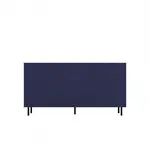 Komoda Kama 3 čtvercové dveře artisan/tmavě modrá