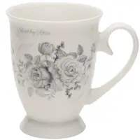 Porcelánový hrníček na nožce Shabby Rose 320ml